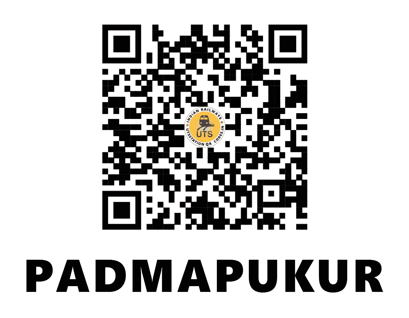 UTS QR Code for PADMAPUKUR - PDPK - SE (WEST BENGAL)